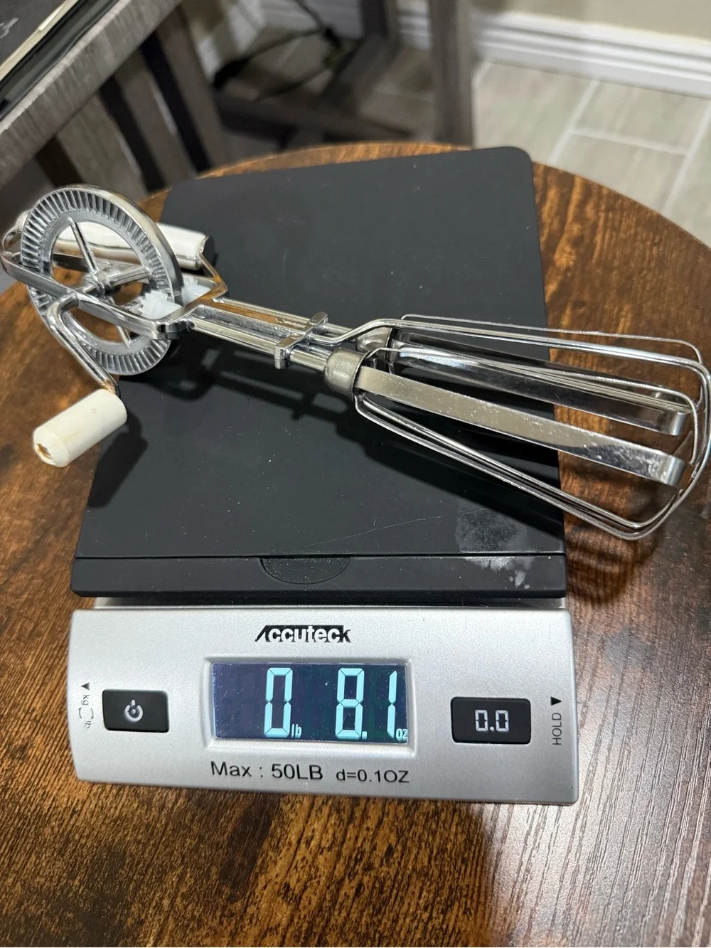 Vintage Robinson stainless steel manual hand mixer or egg beater